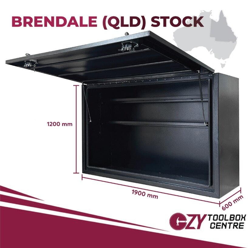 Aluminium Ute Truck Trailer Toolbox in Queensland Black Toolbox OZY