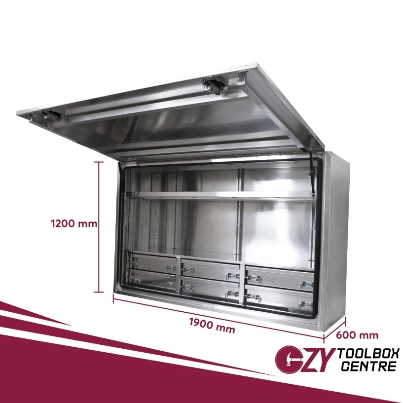 Truck Box 1900mm x 600mm x 1200m  Flat Plate OZY-1961FP-6D