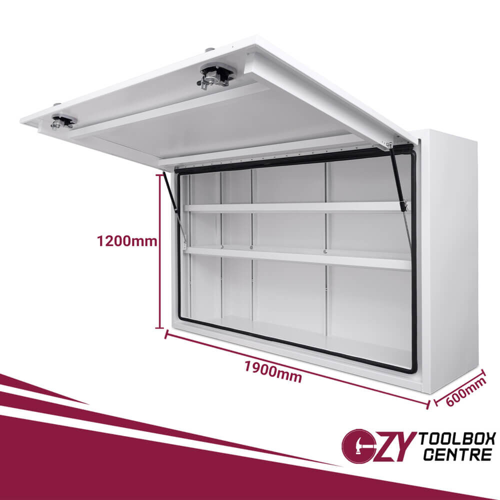 Truck Box 1900mm x 600mm x 1200m  White OZY-1961FPP-W