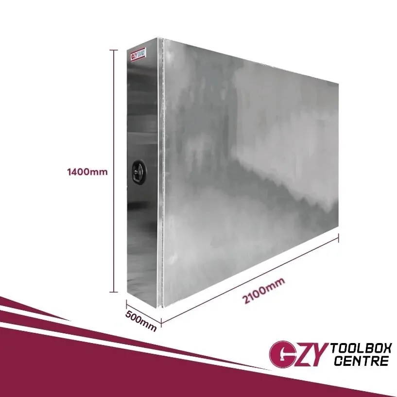 Aluminium Toolbox Behind Cab Tipper Truck OZY-211430-TB 2100mm x 500mm x 1400mm