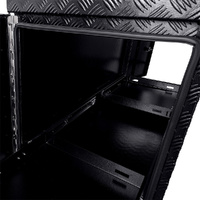 Aluminium Trailer Caravan Toolbox With Generator, Webber BBQ Slide OTC-1457B Black