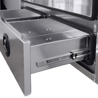 Half Lid Truck Toolbox with 2 External Drawers