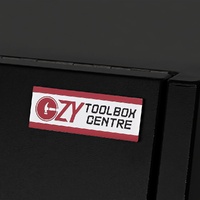 Full Side Opening UTE Toolbox with 2 Built-in Drawers - Black