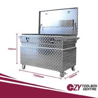 Job Site Toolbox Aluminium Lockable 1200 x 700 x 750 OTC-1277J