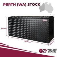 Aluminium Trailer Caravan Toolbox With Generator, Webber BBQ Slide OTC-1457B-P Black Perth Warehouse