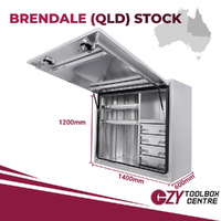 Truck Box 1400mm x 600mm x 1200m Flat Plate OZY-1461FP-4D-Q QLD Warehouse