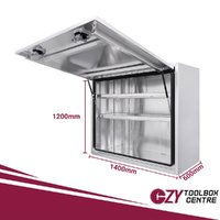 Truck Box 1400mm x 600mm x 1200m Pro-Series OZY-1461FPP Flat Plate
