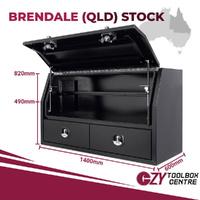 Built-in Drawers 1400mm x 600mm x 820mm Black OZY-1468AB-Q QLD Warehouse