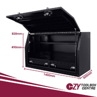 Built-in Drawers 1400mm x 600mm x 820mm Black OZY-1468FD-2B 