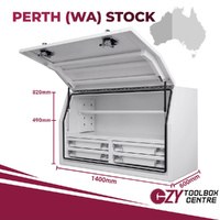 Built-in Drawers 1400mm x 600mm x 820mm White OZY-1468FD-4W-P Perth Warehouse