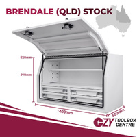 Built-in Drawers 1400mm x 600mm x 820mm White OZY-1468FD-4W-Q QLD Warehouse