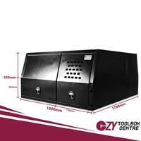 Canopy Jack Off - 1/4 Dog Box 1780mm x 1600mm x 850mm Black OZY-1716DB-B