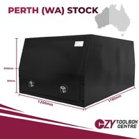 Canopy Jack Off 1780mm x 1200mm x 850mm Black OZY-1718CFJB-P Perth Warehouse