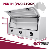 Built-in Drawers 1700mm x 600mm x 820mm White OZY-1768AW-P Perth Warehouse