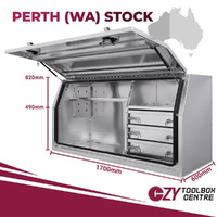Built-in Drawers 1700mm x 600mm x 820mm OZY-1768FD-3FP-P Perth Warehouse