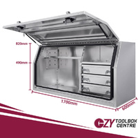 Built-in Drawers 1700mm x 600mm x 820mm OZY-1768FD-3FP