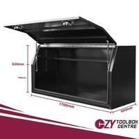 Full Lid 1700mm x 600mm x 820mm OZY-1768FDB Black