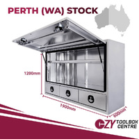 Truck Box 1900mm x 600mm x 1200m Pro-Series OZY-1961FP-3D-P Perth Warehouse