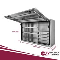 Truck Box 1900mm x 600mm x 1200m Pro-Series OZY-1961FP-4D Flat Plate