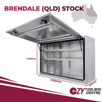 Truck Box 1900mm x 600mm x 1200m Pro-Series OZY-1961FPP-Q Flat Plate - QLD Warehouse