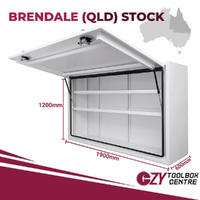 Truck Box 1900mm x 600mm x 1200m White OZY-1961FPP-W-Q - QLD 