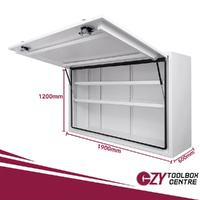 Truck Box 1900mm x 600mm x 1200m  White OZY-1961FPP-W
