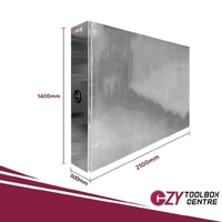 Aluminium Toolbox Behind Cab Tipper Truck OZY-211430-TB 2100mm x 500mm x 1400mm