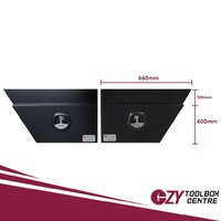Undertray 660mm x 230mm x 400mm OZY-624RLFPB Black