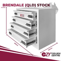 Drawers White 600mm x 430mm x 620mm OZY-644DW-4-Q QLD Warehouse