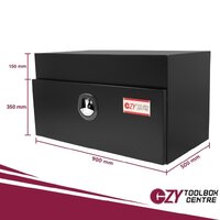 Undertray 900mm x 500mm x 500mm OZY-955FP-DB With Drawer Black