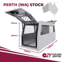 Dog Cage 1780mm x 700mm x 850mm OZY-DB-P Perth Warehouse