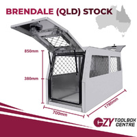 Aluminium UTE Dog Box - Flat Plate
