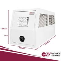 Dog Cage 1780mm x 700mm x 850mm OZY-DBW White