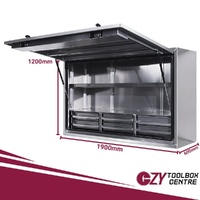 Full Lid Truck Toolbox with 6 Drawers - Flat Plate
