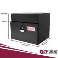 Under Tray Truck Tool Box with Drawer - Black
