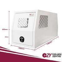 Dog Cage And Toolbox 1780mm x 700mm x 850mm OZY-HDBW White