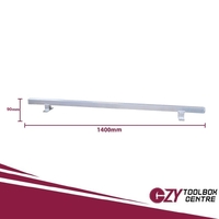 Aluminium Toolbox Roof Rack Flat White - OZY-LRFW