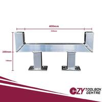 Aluminium Ladder Rack Single Toolbox Small OZY-SR