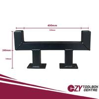 Aluminium Ladder Rack Single Toolbox Small Black OZY-SRB