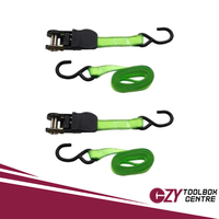 Syneco 25mm x 4.5m S Hook Ratchet Tie Down Set - Single Strap