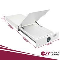 Trundle Drawer - 1700mm x 80mm x 200mm White OZY-TD1700W 