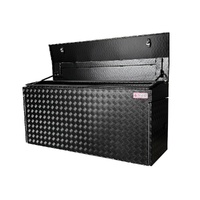Aluminium Trailer Caravan Toolbox With Generator, Webber BBQ Slide OTC-1457B-Q Black - QLD Warehouse
