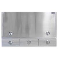 Truck Box Half Lid 3 External Drawers 1900 x 600 x 1200 Flat Plate OTC-1961A-P Perth Warehouse