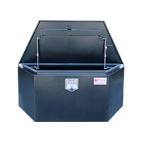 Top Lid 1200mm x 500mm x 500mm Drawbar Toolbox Black OZY-1255DB
