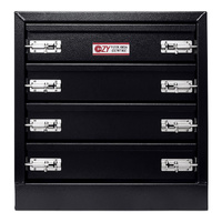 Drawers Black 600mm x 430mm x 620mm OZY-644DB-4
