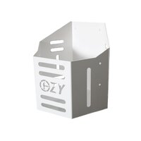 Heavy Duty Gas Bottle Holder LPG 9KG Suitable For Trailers, Caravan & Campers OZY-GB-W White