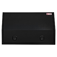 Full Side Opening UTE Toolbox with 2 Built-in Drawers - Black