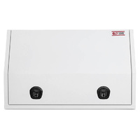 Full Side Opening UTE Toolbox with 4 Built-in Drawers - White