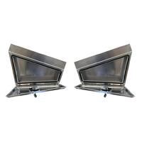 Set of Under Tray Ute Tool Boxes - Flat Plate