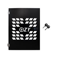 Lockable Rear Toolbox Gate 3.0 flat plate Black 570W x 800H mm OZY-LRMG-B
